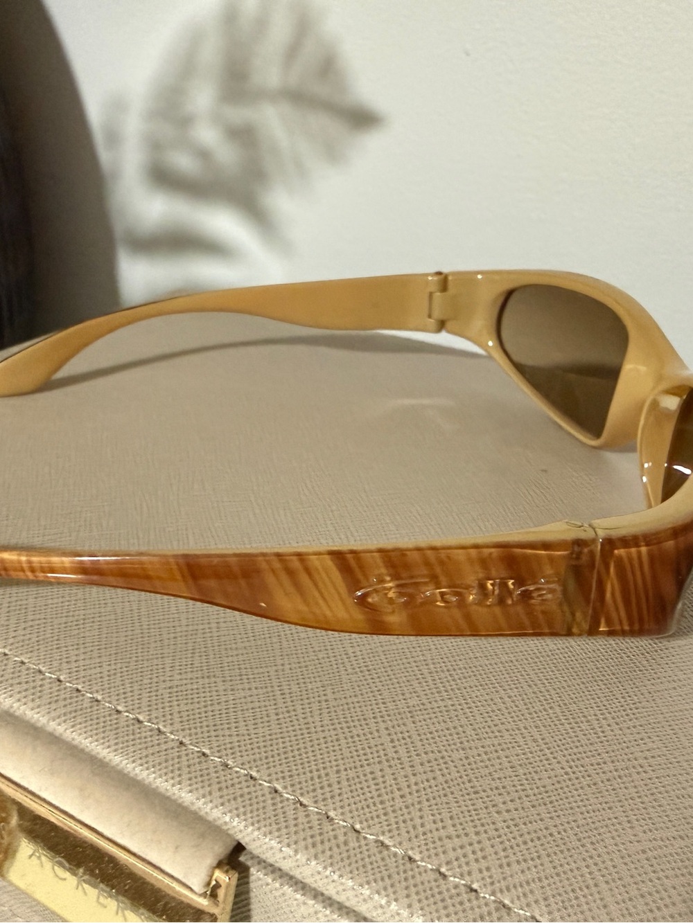 Bolle small face Amber Tinted Slim Oval Sunglasses - Picture 3 of 10